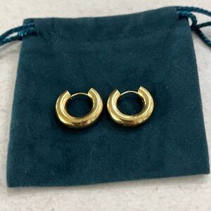 Hey Harper Small Gold Chunky Hoops